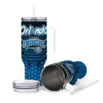 customized orlando magic hex texture blue curved tumbler best selling 1.webp