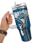customized orlando magic leopard zipper blue curved tumbler best selling 1.webp