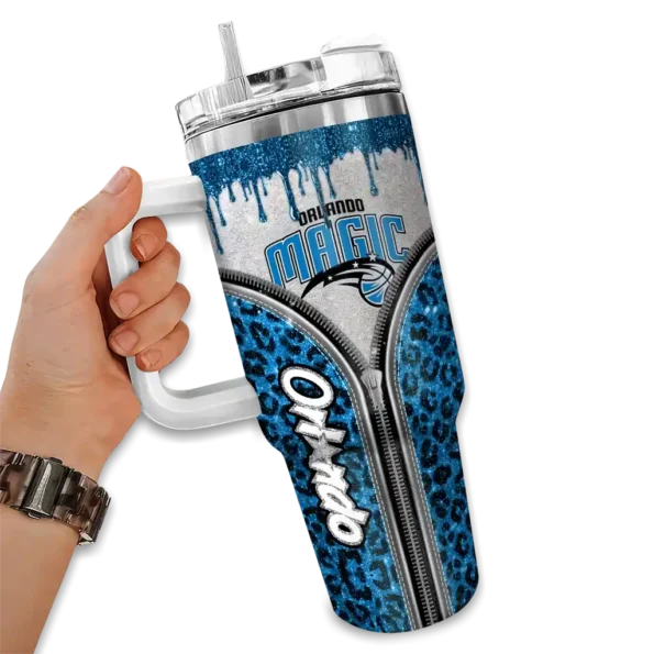 customized orlando magic leopard zipper blue curved tumbler fashion forward 1.webp