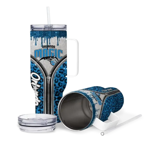 customized orlando magic leopard zipper blue curved tumbler high quality 1.webp