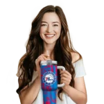 customized philadelphia 76ers burst swirl blue curved tumbler best selling 1.webp