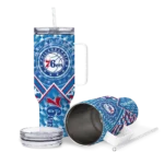 customized philadelphia 76ers chevron angle blue curved tumbler best selling 1.webp