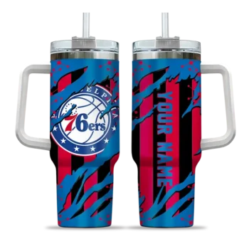 customized philadelphia 76ers claw cut blue black curved tumbler best selling 1.webp