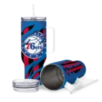 customized philadelphia 76ers claw cut blue black curved tumbler best selling 1.webp