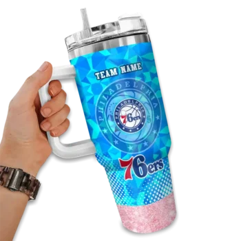customized philadelphia 76ers geometric prism blue curved tumbler fashion forward 1.webp