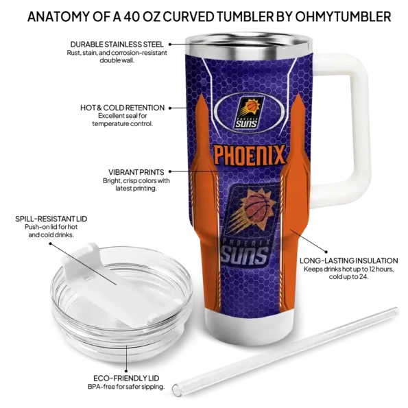 customized phoenix suns hexagon armor purple curved tumbler new arrival 1.webp