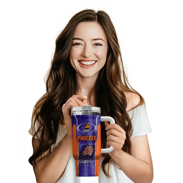customized phoenix suns hexagon armor purple curved tumbler premium grade 1.webp