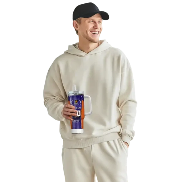 customized phoenix suns hexagon armor purple curved tumbler top rated 1.webp