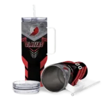 customized portland trail blazers arrow armor red black curved tumbler best selling 1.webp