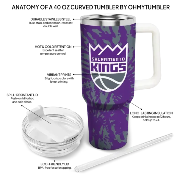 customized sacramento kings burst swirl purple curved tumbler new arrival 1.webp