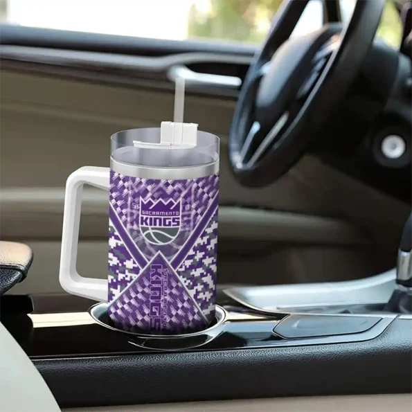 customized sacramento kings chevron angle purple curved tumbler trendy 1.webp