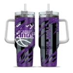 customized sacramento kings claw cut purple black curved tumbler best selling 1.webp