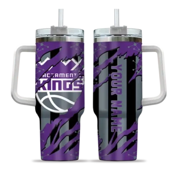 customized sacramento kings claw cut purple black curved tumbler best selling 1.webp