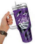 customized sacramento kings claw cut purple black curved tumbler best selling 1.webp