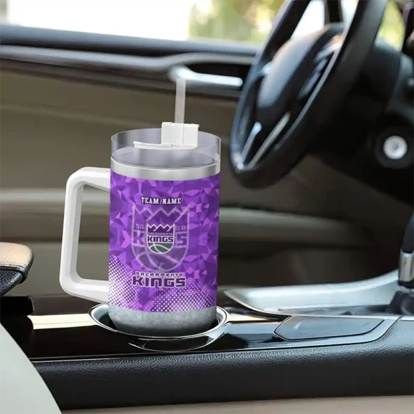 customized sacramento kings geometric prism purple curved tumbler trendy 1.webp