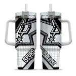 customized san antonio spurs arrow burst silver curved tumbler best selling 1.webp