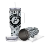 customized san antonio spurs bullseye drips silver curved tumbler best selling 1.webp