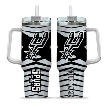 customized san antonio spurs chevron layers silver curved tumbler best selling 1.webp