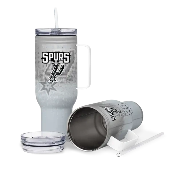 customized san antonio spurs gradient dots silver curved tumbler high quality 1.webp