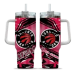 customized toronto raptors abstract paths red curved tumbler best selling 1.webp