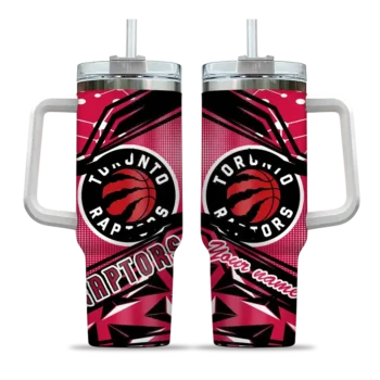 customized toronto raptors abstract paths red curved tumbler best selling 1.webp