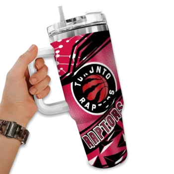 customized toronto raptors abstract paths red curved tumbler fashion forward 1.webp