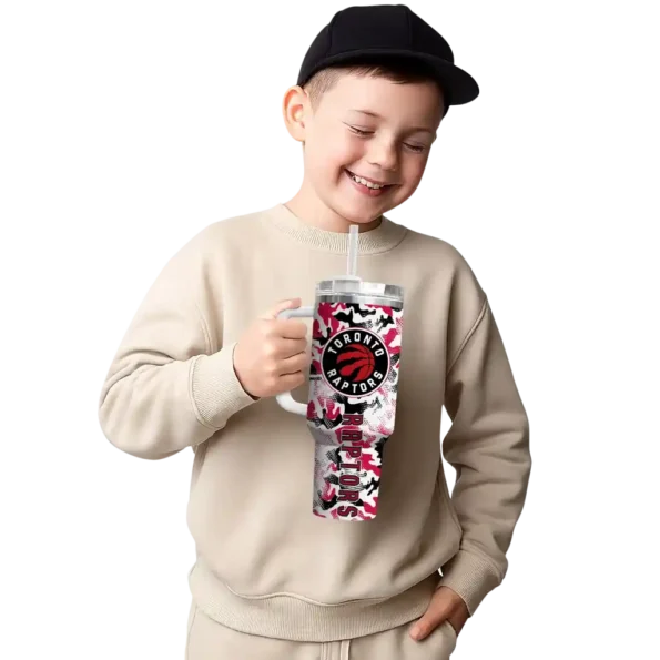 customized toronto raptors camo mashup red white curved tumbler latest model 1.webp