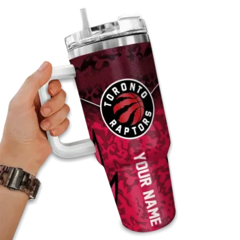customized toronto raptors chevron stripe red curved tumbler fashion forward 1.webp
