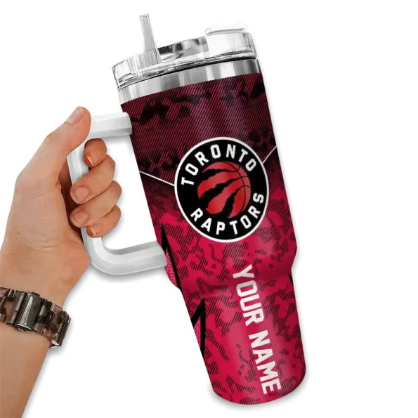 customized toronto raptors chevron stripe red curved tumbler fashion forward 1.webp