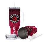 customized toronto raptors chevron stripe red curved tumbler best selling 1.webp