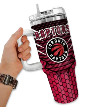customized toronto raptors hex texture red curved tumbler fashion forward 1.webp