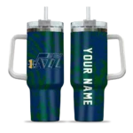 customized utah jazz burst swirl navy curved tumbler best selling 1.webp