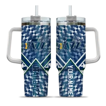 customized utah jazz chevron angle navy curved tumbler best selling 1.webp