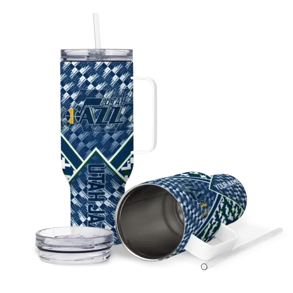 customized utah jazz chevron angle navy curved tumbler high quality 1.webp