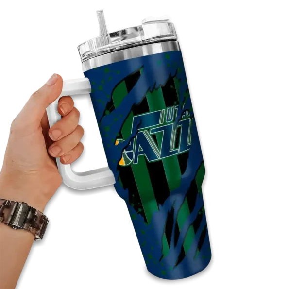 customized utah jazz claw cut navy black curved tumbler fashion forward 1.webp