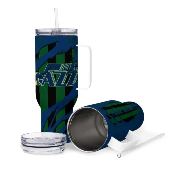 customized utah jazz claw cut navy black curved tumbler high quality 1.webp