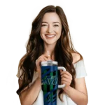 customized utah jazz claw cut navy black curved tumbler best selling 1.webp