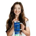 customized utah jazz geometric prism navy curved tumbler best selling 1.webp