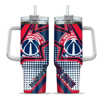 customized washington wizards arrow burst blue curved tumbler best selling 1.webp