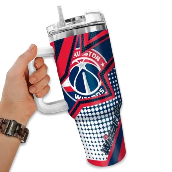 customized washington wizards arrow burst blue curved tumbler fashion forward 1.webp