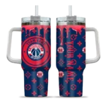customized washington wizards bullseye drips blue curved tumbler best selling 1.webp