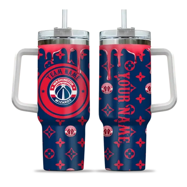customized washington wizards bullseye drips blue curved tumbler best selling 1.webp