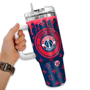 customized washington wizards bullseye drips blue curved tumbler fashion forward 1.webp