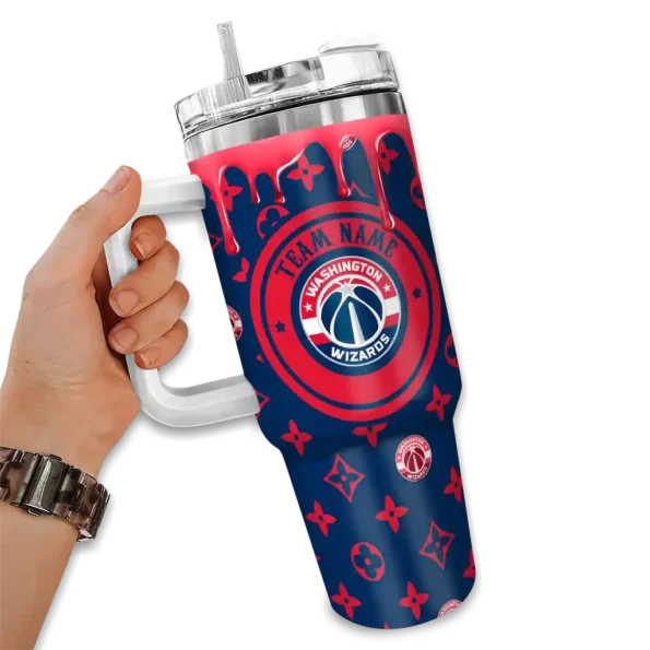 customized washington wizards bullseye drips blue curved tumbler fashion forward 1.webp