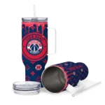 customized washington wizards bullseye drips blue curved tumbler best selling 1.webp