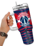 customized washington wizards chevron layers blue curved tumbler best selling 1.webp