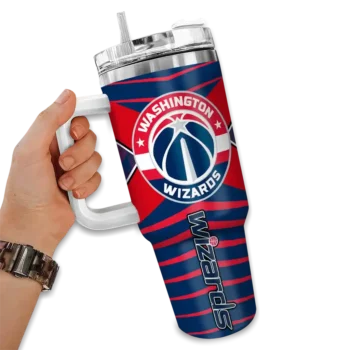customized washington wizards chevron layers blue curved tumbler fashion forward 1.webp