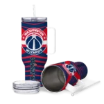 customized washington wizards chevron layers blue curved tumbler best selling 1.webp