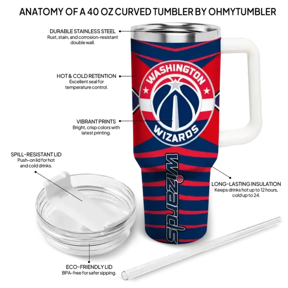 customized washington wizards chevron layers blue curved tumbler new arrival 1.webp