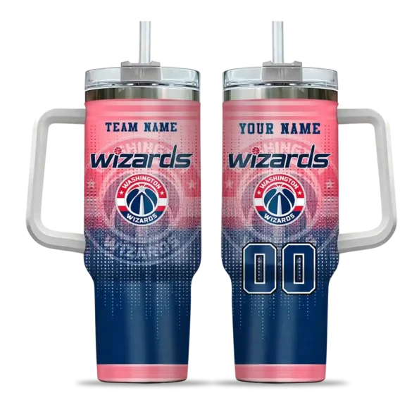 customized washington wizards gradient dots blue curved tumbler best selling 1.webp